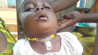 hmmm what at all can be the offends of this little girl to suffer this way 