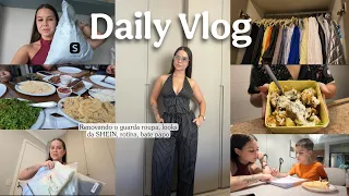 Vlog- looks novos da shein, organizando, bate papo, rotina