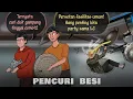 Download Lagu Azab Pencuri Besi 1 - Habis maling, Party2 sama LC | Kartun Hantu , Animasi Drama