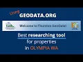 Using Geodata org to research homes and land in Thurston County WA