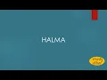 Halma Meaning