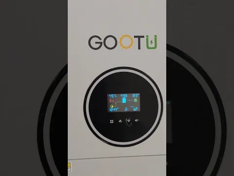 Gootu 6.2KW Running Load without battery #inverter #solarenergy