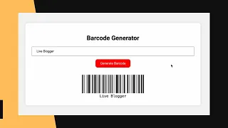 How To Build A Barcode Generator Using HTML CSS JavaScript