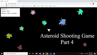 Asteroid Shooting Game Part 4 JavaScript Technical Coding