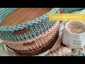 DIY I How to make a crochet tray using a timber tray base I Ahsap tabanli tepsi yapimi Version 2
