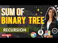 2 Sum of Binary Tree Understand Time and Space Complexity Recursion in trees