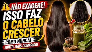 NÃO EXAGERE! ISSO FAZ O CABELO CRESCER COMO NUNCA E FICAR MUITO MAIS COMPRIDO!