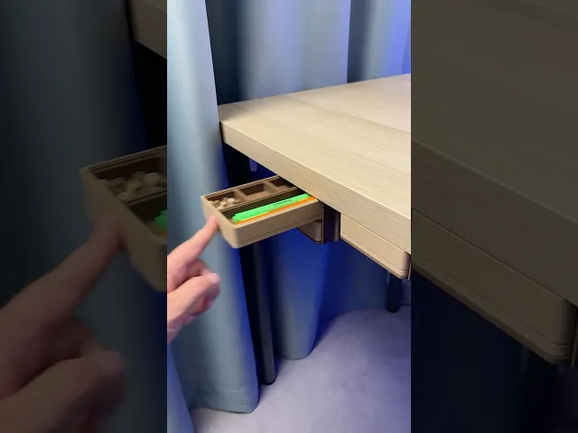 Modular Under Desk Drawer | 4×2 Gridfinity | Push-Push Lock video thumbnail