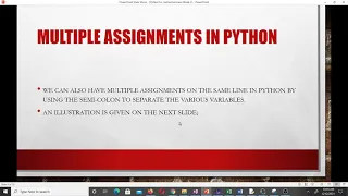 Variables Declaration Assignment and Python Keywords Lesson 3