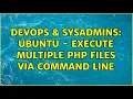 DevOps SysAdmins Ubuntu - Execute multiple php files via command line 2 Solutions