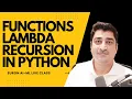 Functions lambda recursion Euron live Class AI ML masters