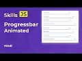 Designing a Modern CV Timeline Progress Bar with HTML CSS and JS - Tutorial in Hindi Part 2