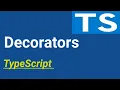 Decorators TypeScript tutorial in Hindi
