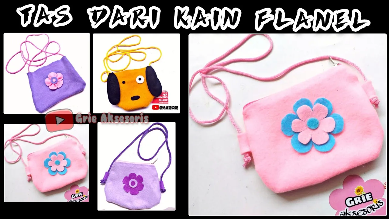 Tas Dari Kain Flanel || Tas Ngaji Anak Dan Tuding Ngaji Karakter Mickey Mouse || Felt Bag Diy. 