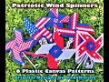 Plastic Canvas Patriotic Pin Wheel Spinners Pattern design by UndoKarma
