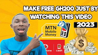 Earn FREE Instant GH₵200 by just watching this video - Make money Online in Ghana