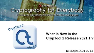 What is New in the CrypTool 2 Release 2021 1