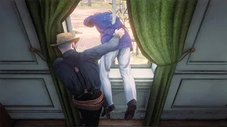 red dead redemption 2 pc 60fps saloon fights vol 19 euphoria physics 