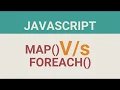 JavaScript map vs JavaScript foreach