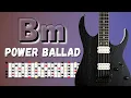 Lagu Nostalgic Rock Power BALLAD Guitar Backing Track in Bm