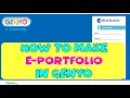 How to make E-PORTFOLIO in GENYO GENYO