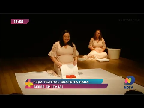 Peça teatral gratuita para bebês em Itajaí