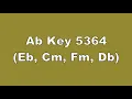 Ab Key 5364 Eb, Cm, Fm, Db