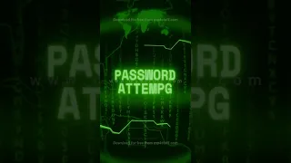 PASSWORD ATTEMPT Retro CRT Green Screen Glitch Text Animation 