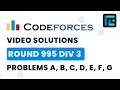 Codeforces Round 995 Div 3 Solutions - A to G by Jay Shirgupe TLE Eliminators