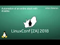 Automation of an entire stack with Ansible