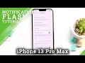 LED-flitser inschakelen voor meldingen op iPhone 13 Pro Max - LED-meldingen beheren