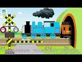 トンネルの中から出てくる電車は？【キャベツの中から♪替え歌】踏切アニメ