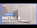 How to Install the Folding Sewing Craft Table Shelf Storage Cabinet HW65668