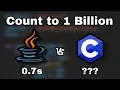 Java vs C Who Wins 1 Billion Count Speed Test Performance Benchmark