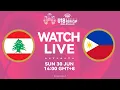 FINAL Lebanon v Philippines Full Basketball Game FIBA U18 Women s Asia Cup 2024 Divison B