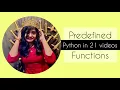 07 Predefined functions Python for beginners Beauty with codes