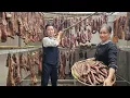 Traditional Smoked Sausage Making Process - Enough to Eat for a Year