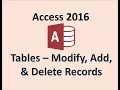 Access 2016 - Table Records