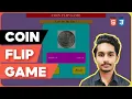 Coin Flip Game using HTML CSS Java Script Full Stack Web Development