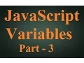 Beginner JavaScript Tutorial 3 - JavaScript Variables in Hindi