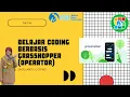 BELAJAR CODING BERBASIS JAVA SCRIPT MENGGUNAKAN APLIKASI GRASSHOPPER OPERATOR