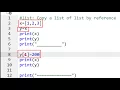 Lists by value or by Reference-Python