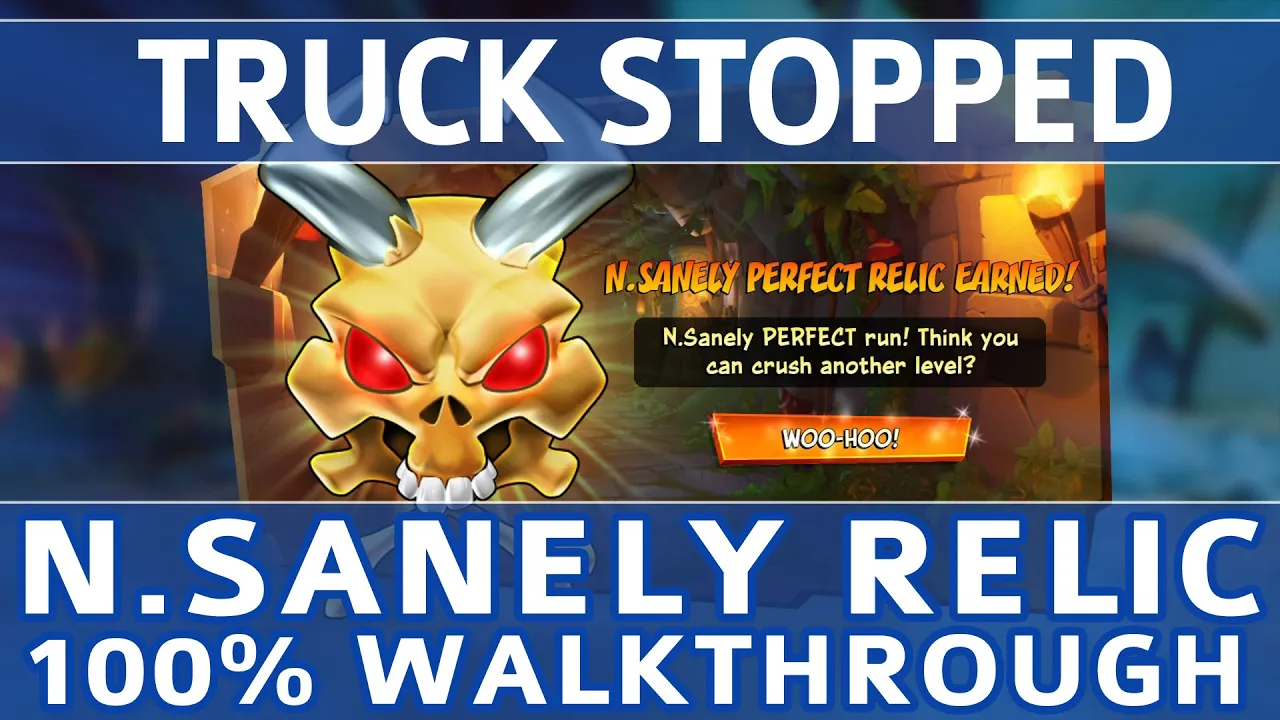 Crash Bandicoot 4 - Truck Stopped 100% Walkthrough - N.Sanely Perfect Relic (All Gems & Crates)