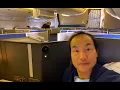 United Airlines Polaris Business Class UA 44 San Francisco SFO to Zurich ZRH