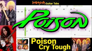cry tough poison guitar bass tabs lesson