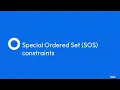 FICO Xpress Python API - Special Ordered Set SOS constraints FICO