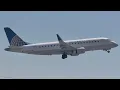 United Express SkyWest Embraer E175LR Unicon Livery Takeoff From Idaho Falls N165SY