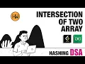 Intersection of Two Arrays GeeksforGeeks s Hashing data structure HelloWorldbyprince DSA series