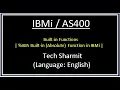 IBMi AS400 - ABS Built-in function in rpgle programming tutorial as400 tutorial beginners