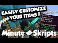 Minute Skripts Easy Item Editor Minecraft Skript Tutorial Minehut July 2020